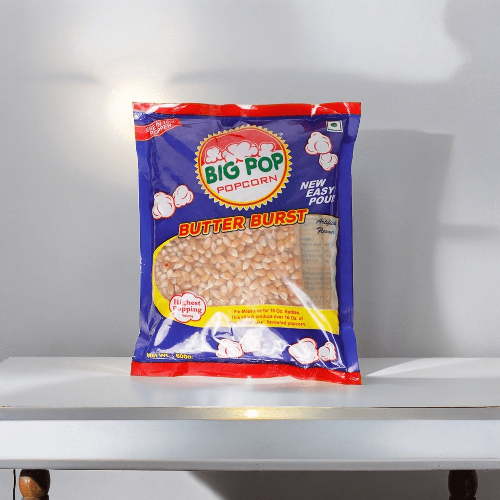 Popcorn Kernels Kit (Oil+Salt),  Butterfly Popcorn Kit 600 GM - Popcorn & Company