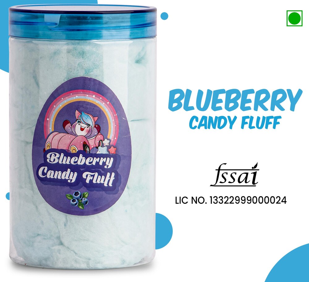 Candy Floss - Blueberry Flavour Pack of 3- 240g - Popcorn & Company