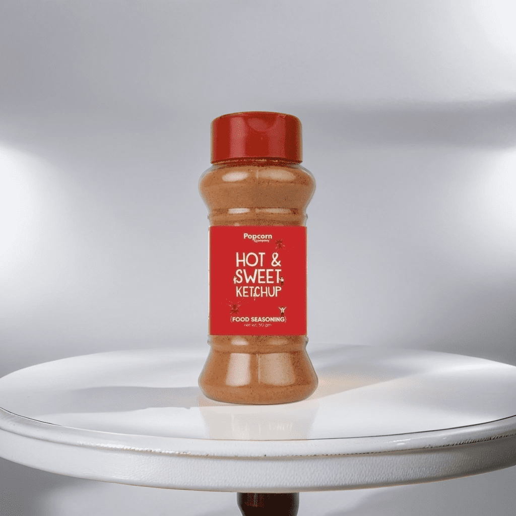 
                  
                    Hot and Sweet Ketchup Popcorn Seasoning - Popcorn & Company 
                  
                