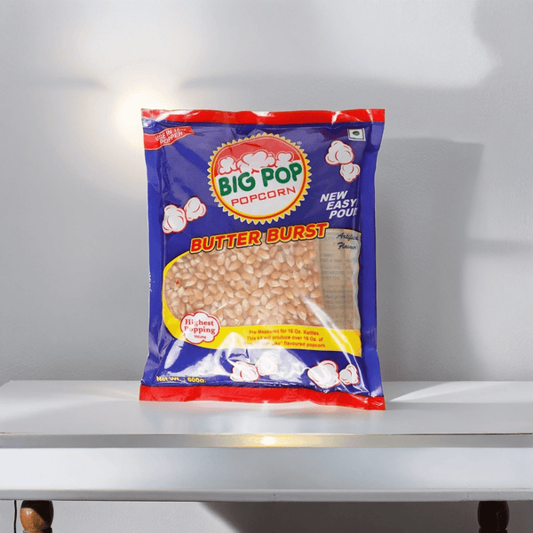 Popcorn Kernels Kit (Oil+Salt),  Butterfly Popcorn Kit 600 GM - Popcorn & Company 