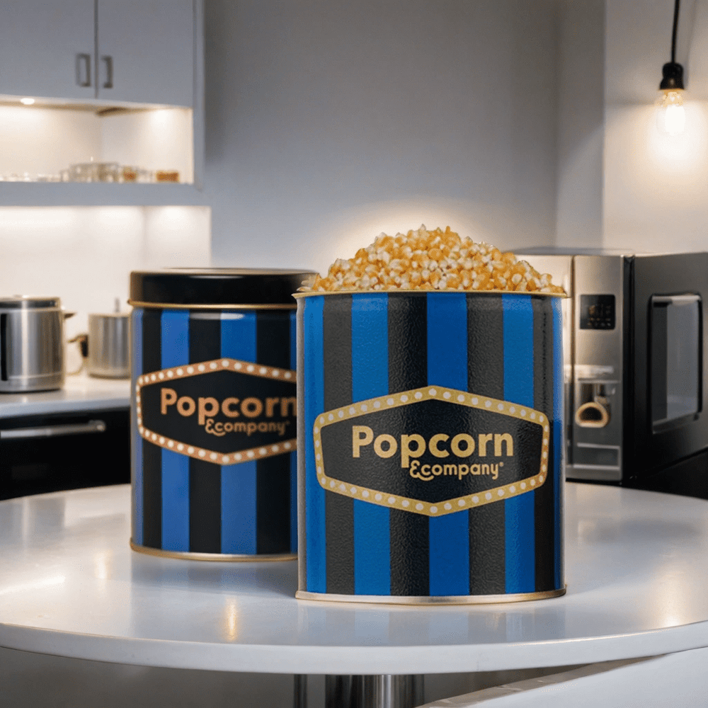 Popcorn Kernels Regular Tins (Pack of 2) 1200 GM - Popcorn & Company
