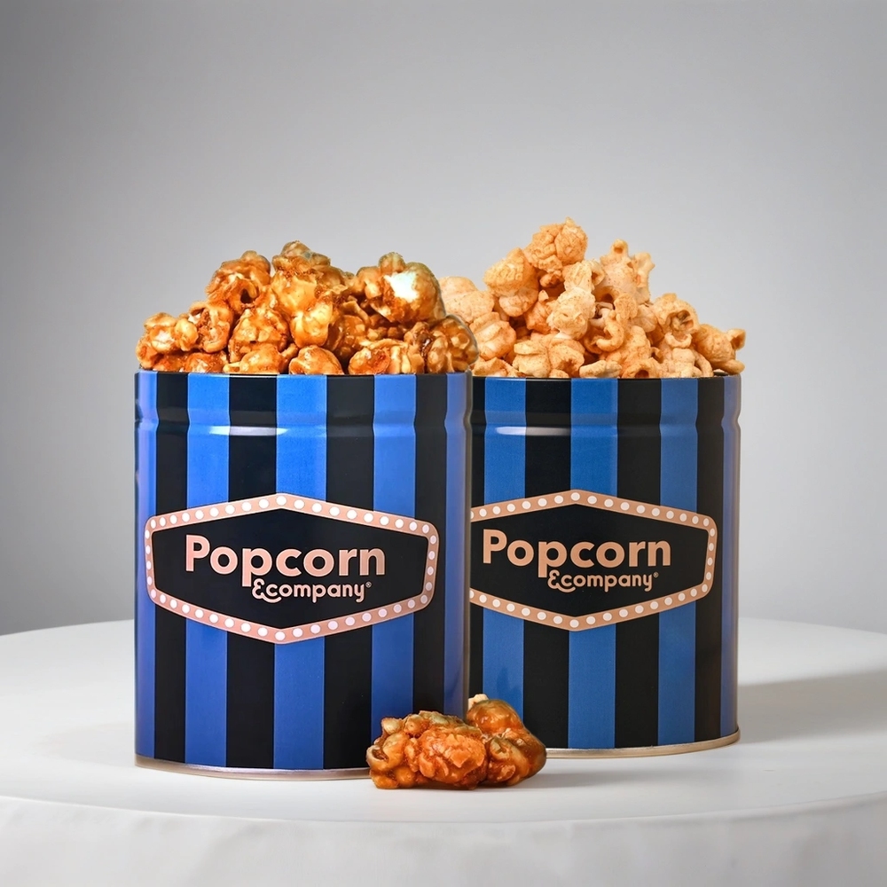 Sea Salt Caramel Krisp + Classic Butter Salted Popcorn (Combo Pack) - Popcorn & Company 