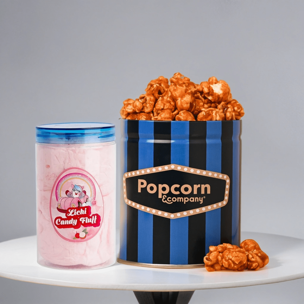 Sea Salt Caramel Krisp Popcorn + Candy Lichi (Combo Pack) - Popcorn & Company 