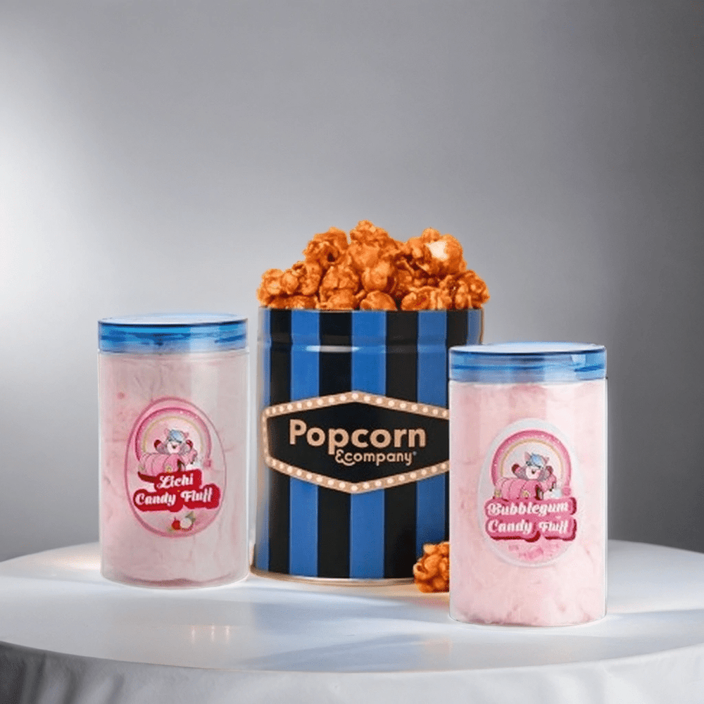 Sea Salt Caramel Popcorn + Lichi + Bubblegum (Combo Pack) - Popcorn & Company 