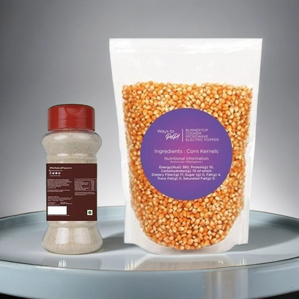 Popcorn Kernels (300g) + Tangy and Spicy BBQ Popcorn Seasoning Combo (360g) - Popcorn & Company 