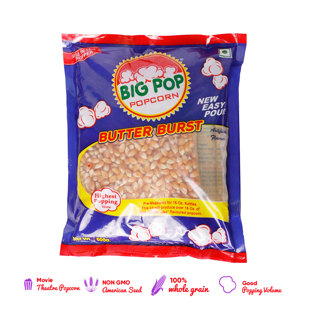
                  
                    Popcorn Kernels Kit (Oil+Salt),  Butterfly Popcorn Kit 600 GM - Popcorn & Company 
                  
                