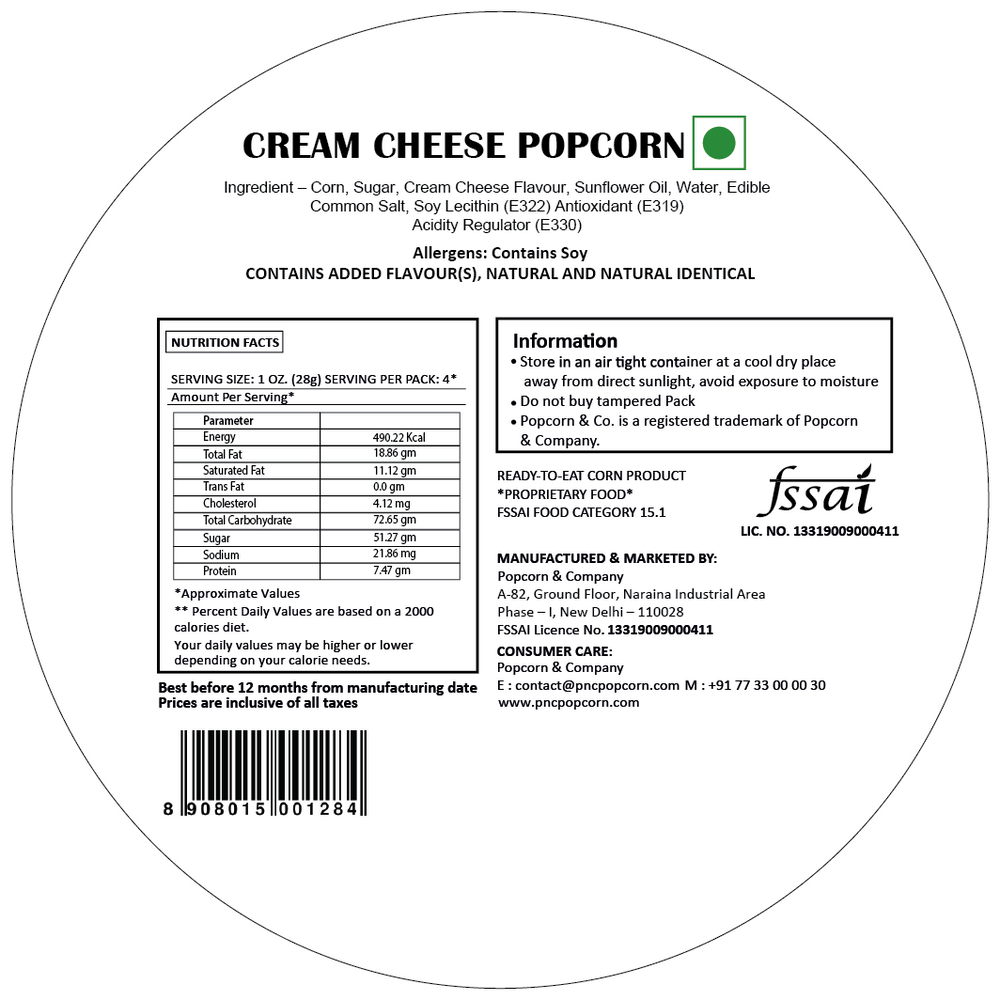 
                  
                    Cream Cheese Popcorn - Popcorn & Company 
                  
                