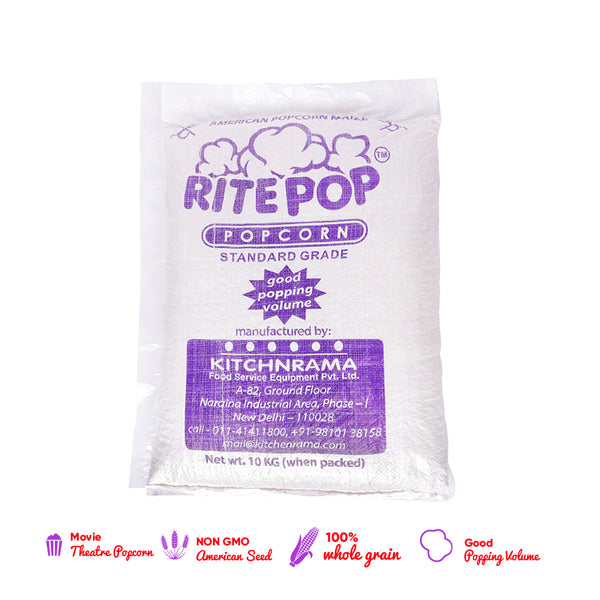 Popcorn Kernels, Butterfly Popcorn Seeds Bag 10 KG - Rite Pop - Popcorn & Company 