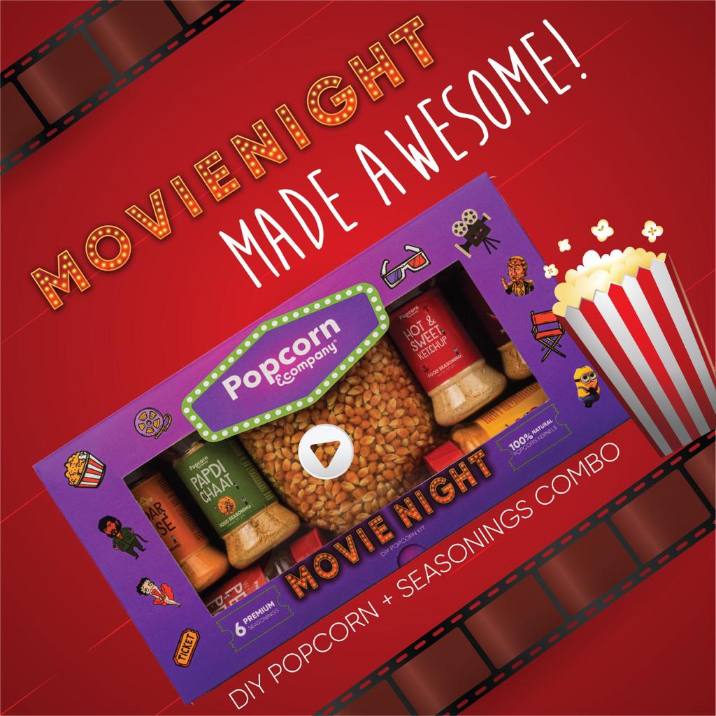 Gourmet Popcorn -Movie Night Kit – DIY Popcorn Kit - Instant Popcorn ...
